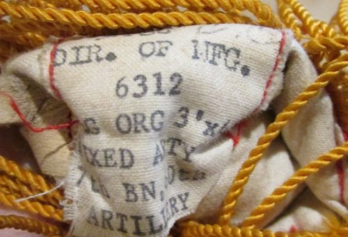  US Cold War Era, 60th Air Defense Artillery Regiment Battalion Color, 3x4'  Depot Tag — image 5