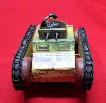  German Toy Panzer & Crewman — image 2