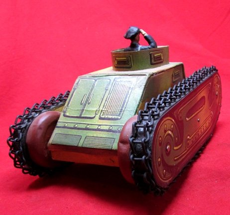  German Toy Panzer & Crewman — image 5