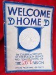 US WWI, Welcome Home Yankee Division, 26th Official Programme