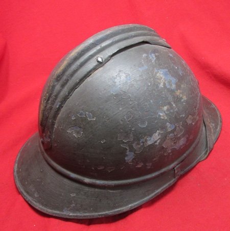 French WWI Adrian Pattern Artillery Helmet, Complete — image 5