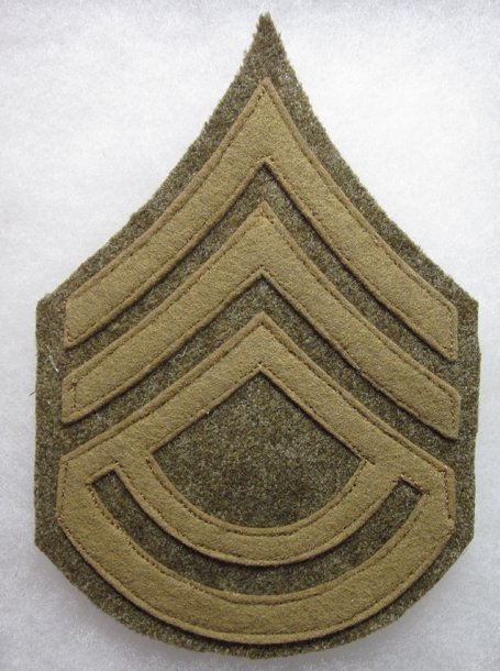 US WWI Army Battalion Sergeant Major Chevron, Wool — image 2