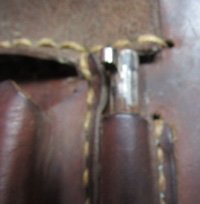 Japanese WWII Brown Leather Type 14 Holster & Original Spare Firing Pin — image 5