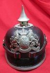 German WWI Bavarian M1895 Pioneer Enlisted Pickelhaube, Unit Marked