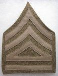 US WWI Army Battalion Quartermaster Sergeant Chevron, Wool