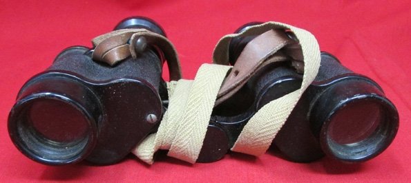 Japanese WWII Army Binoculars & Case, Nikko Tokyo 6x24 — image 5