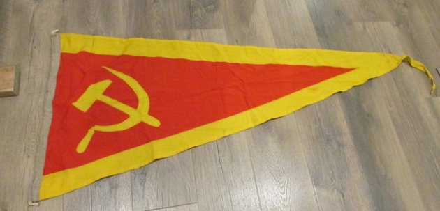 Soviet Cold War Era Wool Pennant, 5' 3' — image 2