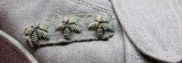 Italian WWII Army Officers Bustina, 3 Star, Artillery — image 4