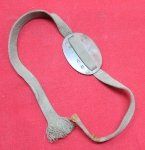 Japanese WWII Soldiers Brass Identity Tag and Cord