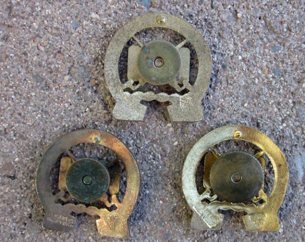 US WWII Era Distinctive Unit Insignia, Screwback, 7th Infantry Regiment, Lot of 3 — image 3