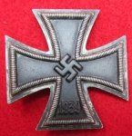 German WWII Iron Cross 1st Class, Maker Marked Pin 6. …