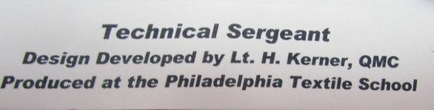 US 1920's Experimental Kirsner Patent Woven Army Chevron, Technical Sergeant — image 3