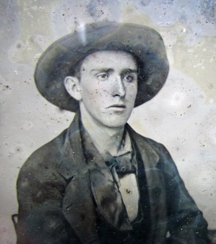 US Pre Civil War Ambrotype in Half Case, Partial ID, 1858 Date, 18 yr Old Man — image 3