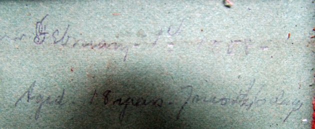 US Pre Civil War Ambrotype in Half Case, Partial ID, 1858 Date, 18 yr Old Man — image 4