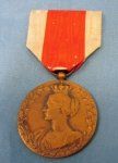 Belgian WWI National Relief Medal, 4th Class, Bronze