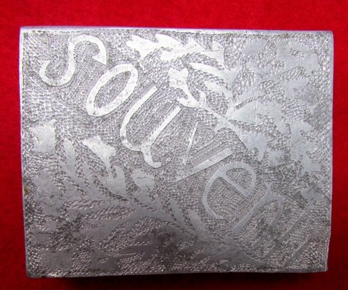 French WWI1 Trench Art Cigarette Box, ID Bracelet and Ring, Jane A Kimball Collection — image 7