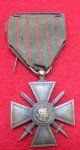 French WWI Croix de Guerre Bravery Medal, 1914-1915