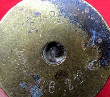 French WWI M1916 37 mm  Shell Casing, Trench Art, Kimball Collection — image 4