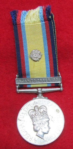 British 1991 Gulf War Medal & Clasp, Royal Army Ordnance Corps — image 2