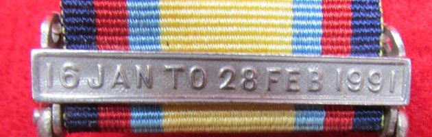 British 1991 Gulf War Medal & Clasp, Royal Army Ordnance Corps — image 3