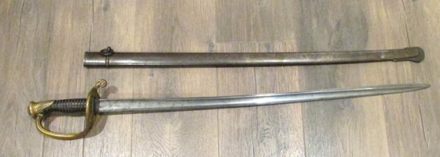 French M1845 Infantry Officers Sword, 1872 — image 4