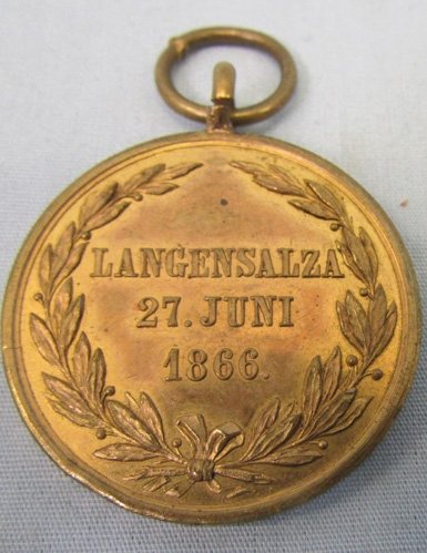 German, Hannover,Battle of Langensalza Medal 1866, Named — image 3