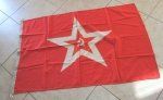 Soviet Cold War Navy Jack, 1990, Wool Bunting, 35 x …