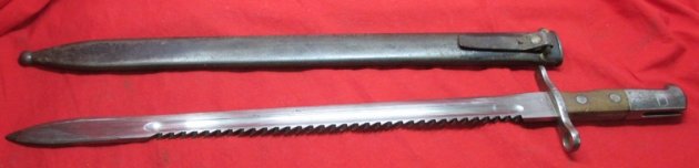 Swiss M1914 Pioneer Bayonet and Scabbard, Sawback, Elsener-Schwyz — image 5