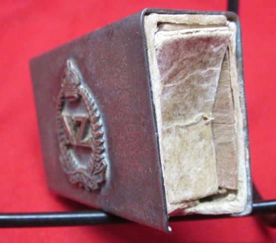 New Zealand WWI, Trench Art Match Safe & Match Box — image 3
