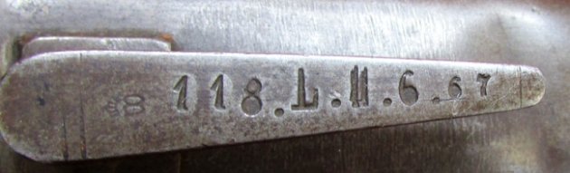 German, Franco-Prussian War Reissue French 1866 Pattern Chassepot Bayonet, — image 3