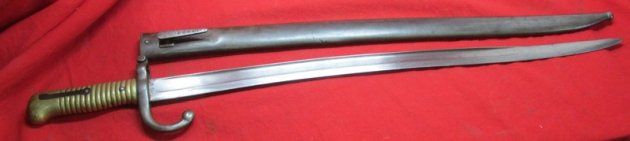 German, Franco-Prussian War Reissue French 1866 Pattern Chassepot Bayonet, — image 4