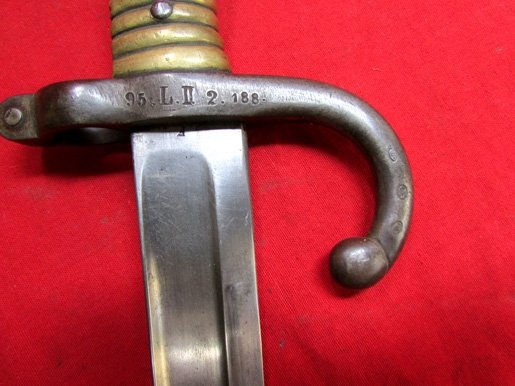 German, Franco-Prussian War Reissue French 1866 Pattern Chassepot Bayonet, — image 5