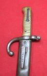 German, Franco-Prussian War Reissue French 1866 Pattern Chassepot Bayonet,