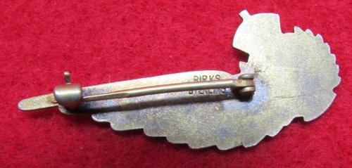 Canada, WWII, RCAF Bombardier Sweetheart Wing, Sterling, Birks Mfg — image 4