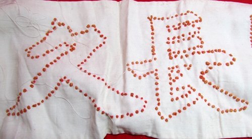 Japanese WWII Seninbari 1000 Stitch Belt, Good Luck For Bravery — image 3