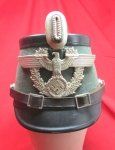 German WWII Municipal Enlisted Police Shako, Hans Romer Mfg
