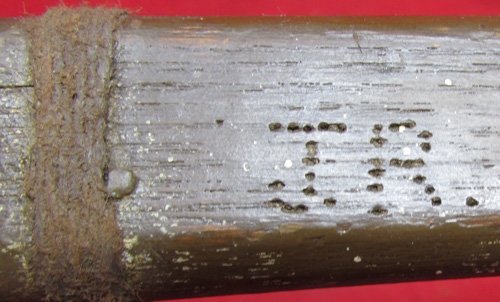 Japanese WWII Late Type 30 Bayonet, Wooden Scabbard, Toyoda Mfg. — image 6