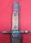 Japanese WWII Late Type 30 Bayonet, Wooden Scabbard, Toyoda Mfg.
