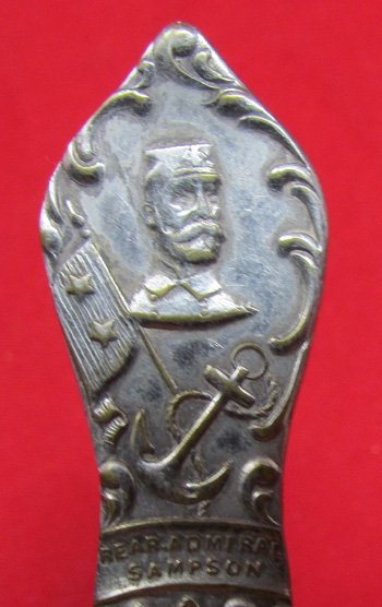 US Post Civil War, GAR Souvenir Spoon, 32nd Annual Encampment, Cincinnati 1898 — image 2