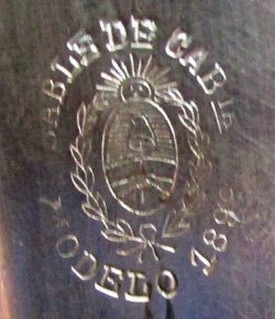 Argentine M1898 Cavalry Sword, German Mfg, Weyersburg, Matching — image 10