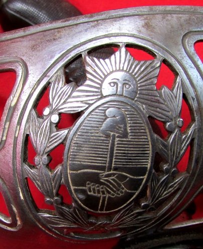 Argentine M1898 Cavalry Sword, German Mfg, Weyersburg, Matching — image 3