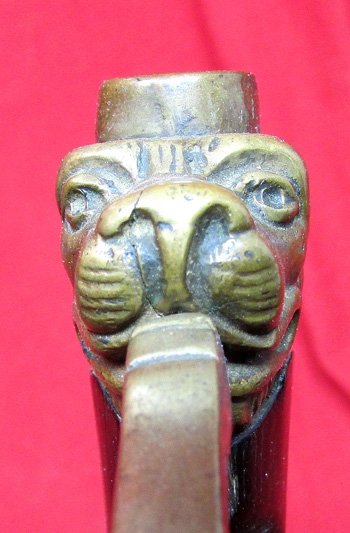 Italian WWII Officers Lionhead Sword & Metal Sheath — image 3