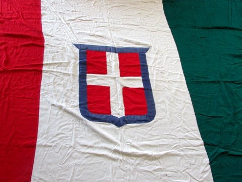 Italian WWII Eral National Flag, About 5'x17' — image 3