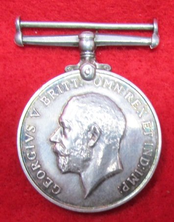 British WWI War Medal, Canadian Soldier, 2503036 SPR S.J. RAYDEN CRT, Lived in California — image 2