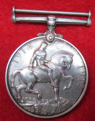 British WWI War Medal, Canadian Soldier, 2503036 SPR S.J. RAYDEN CRT, Lived in California — image 3