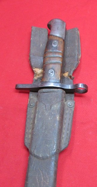 Japanese WWII Type 30 Bayonet, Nagoya, Rubberized Scabbard — image 2