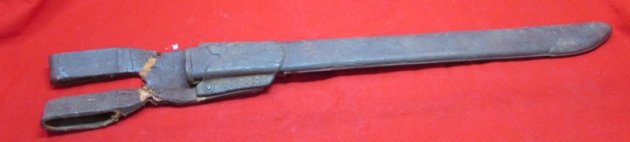 Japanese WWII Type 30 Bayonet, Nagoya, Rubberized Scabbard — image 4