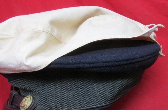 Japanese WWII Navy Officers White-Top Visor Hat — image 6