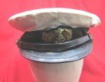 Japanese WWII Navy Officers White-Top Visor Hat