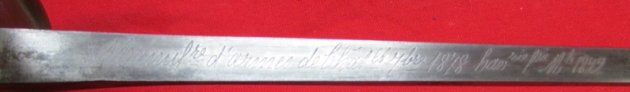 French Mle1822 Cavalry Enlisted Sword, Chatellerault 1878 — image 3
